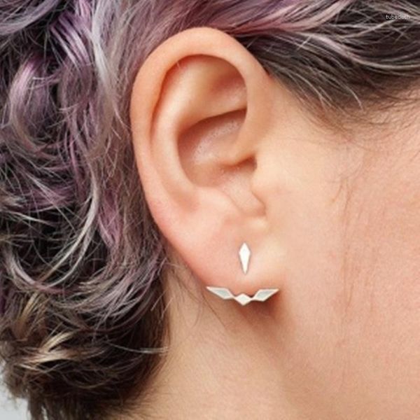 Ohrstecker 2023 Neueste Mode Geometrische Glänzende Asymmetrische Raute Für Frauen Elegante Metall Ohrring Schmuck Geschenk Großhandel