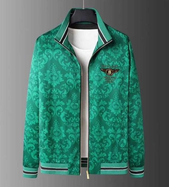 Primavera jaquetas de beisebol verde manga longa homens designer jaqueta asas de lantejoulas casacos masculinos
