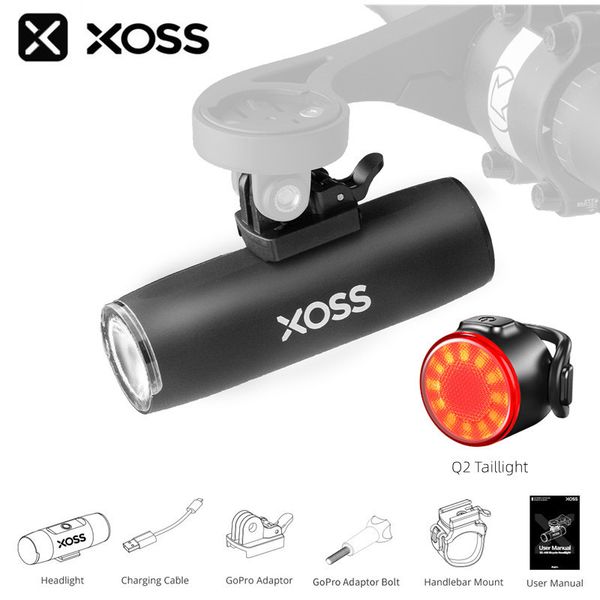 Luci per bici XOSS XL-400 Faro per bicicletta Impermeabile Luce per bici USB ricaricabile MTB Lampada frontale 400Lumen Torcia per bicicletta Accessori lampada 230824