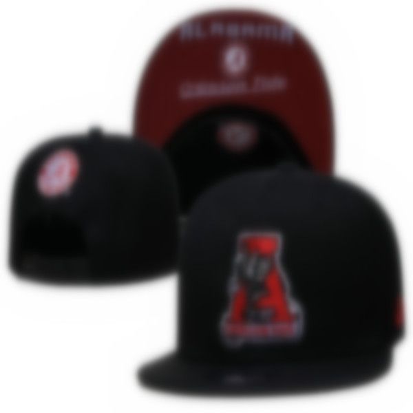 2023 Мода мужчина женский баскетбол Snapback Alabama Baseball Snapbacks Все команды для мужских женских футбольных шляп Hip Hop Sports Mix Mix Order