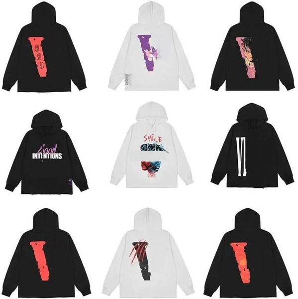 Lüks Tasarımcı Erkek Hoodies 999 Graffiti Mektubu Sınırlı V Good V Hooded Hip Hop High Street Çift Çift Kazak Erkek ve Kadın Hoodies Trend Tüketim Üst Kıyafetler