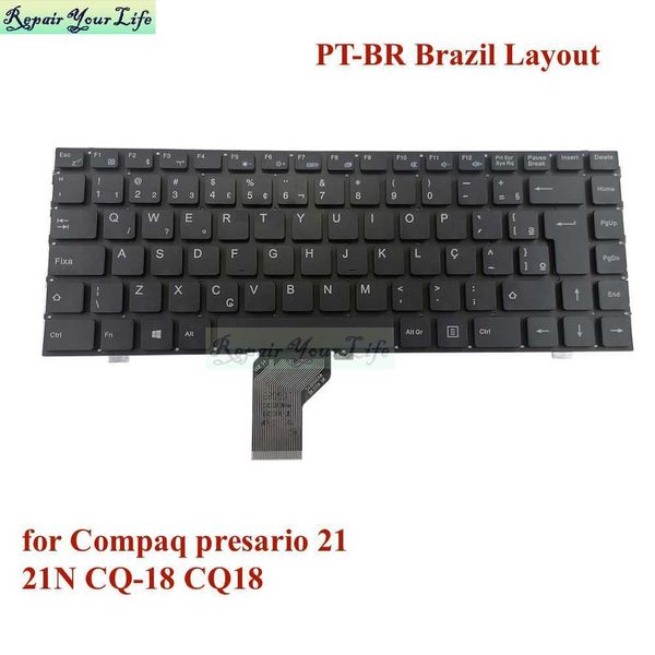 PT-BR Portugiesische Brasilien-Tastatur für Compaq Presario CQ-18 CQ18 21 21N21n001ar 21n121ar Brasilianische Tastaturen PRIDE-K1640 DK300 HKD230825. HKD230824