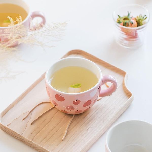 Кружки современные высококачественные милые кофейные чашки керамическая северная творческая японская чашка каваи молоко кружка