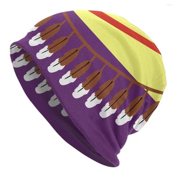 Шляпа Berets Bonnet для мужчин и женщин Tohono O'odham Flag вязаные шапочки мягкие тюрбанские хип -хоп шапочка