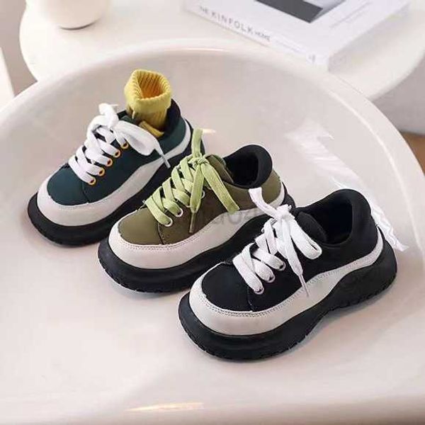 Turnschuhe Kinder Casual Schuhe Dicke Sohlen Kinder Turnschuhe für Jungen Mädchen Weiche Sohle Atmungsaktive Sportschuhe Mode Plattform Schuhe Tenis l0825