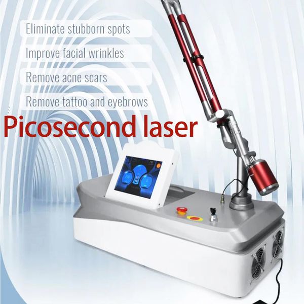 Laser-Pikosekunden-Maschine Hautpigmentierung Picolaser Tattooentfernung Sommersprossenentfernung Altersfleckenentfernung