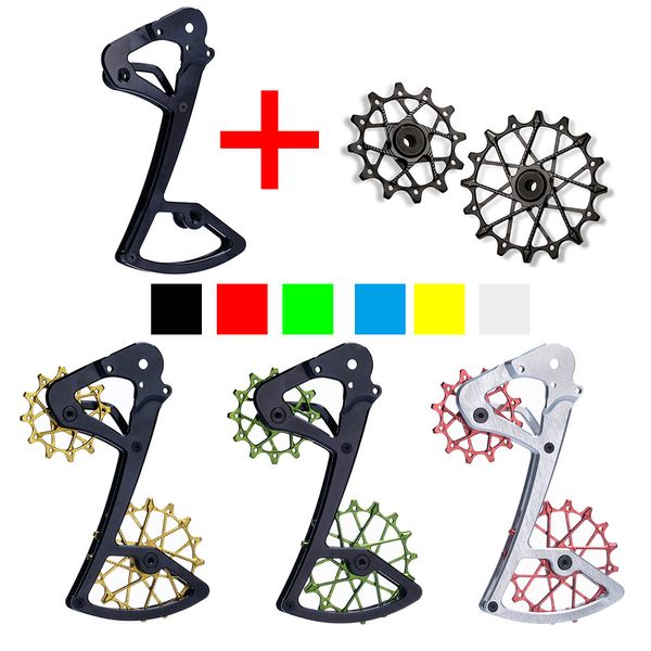 Deragliatori bici Mtb Road Deragliatore posteriore Gabbia Puleggia Ruote per SRAM 1112 velocità Cuscinetto sovradimensionato per NX GX X01 XX1 EAGLE AXS 230825