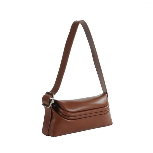 Abendtaschen 2023 Kleine Tasche Rindsleder Eine Schulter Achselhöhle Erweitertes gedämpftes Brot Vielseitige Clip-Crossbody-Tasche für Frauen