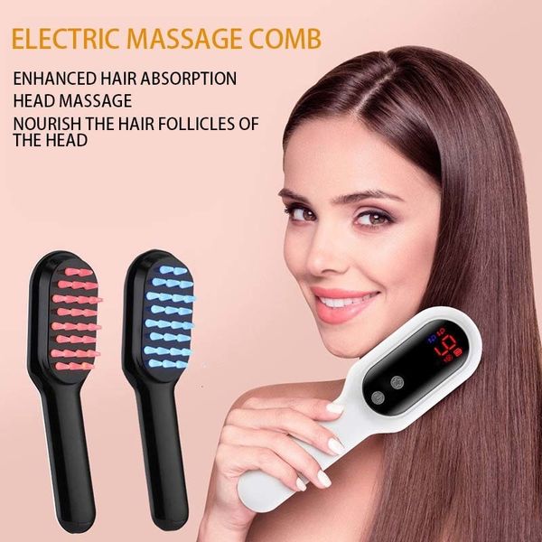 Escovas de cabelo Klina Crescimento Elétrico Pente Escova Infravermelho Laser Cuidado Estilo Anti Perda de Cabelo Tratamento Cabeça Massageador Ferramentas 230825