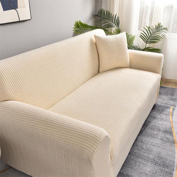 Cadeira cobre casa espessada capa de sofá elástica quatro estações geral tecido antiderrapante almofada fácil de desmontar