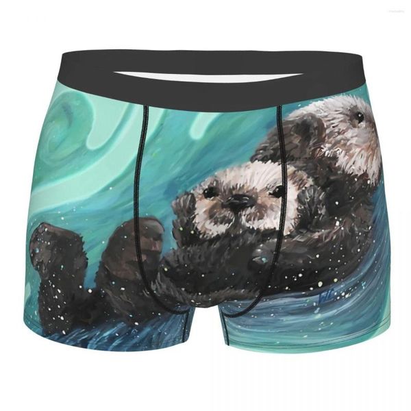 Cuecas Lontra Pet Lover Sea Breathbale Calcinha Masculina Cueca Ventilar Shorts Boxer Briefs