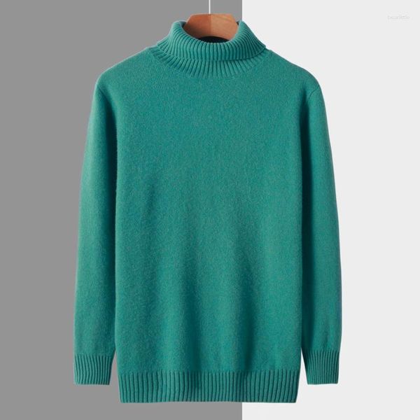 Pulls pour hommes automne/hiver pull coréen pull en cachemire léger atmosphère de luxe pull couleur unie haut polo chemisier