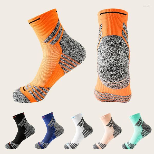 Sportsocken absorbieren Schweiß im Freien, Fußball, rutschfest, Fußball, Herren und Damen, Sport, quadratisch, mit Reibungsfolie, verdickter Handtuchboden