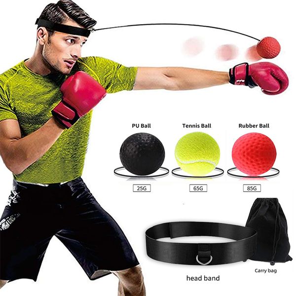 Punching Balls Boxe Reflex Speed Punch Ball MMA Sanda Boxer Levantando Força de Reação Mão Eye Training Set Stress Gym Muay Thai Exercício 230824