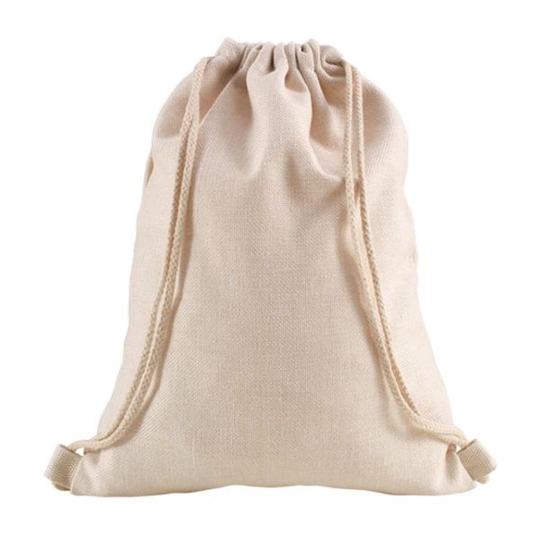 Сублимация хлопковые льняные шнурки для шнурки Decor Musterable Muslin Sachet Bagns Die Diy рюкзаки для вечеринки свадебные дома SN4457