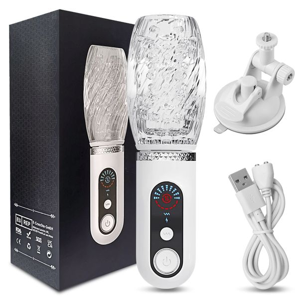 Masturbators Typhoon Automatic Male Masturbator Telescopic Rotation Vibrating Masturbation Cup Sex Toys_voghion.com