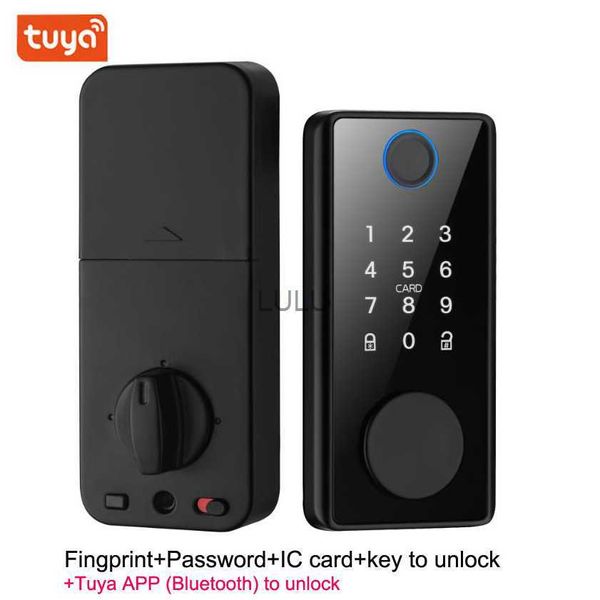 Smart Deadbolt Locks of Tuya Bluetooth App Biometric Passprint Password Washrint Bless Block Lock Lock Hkd230824