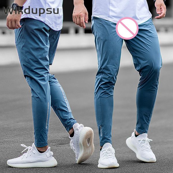 Pantaloni da uomo Pantaloni da uomo sexy invisibili con doppia cerniera con apertura sul cavallo Pantaloni sportivi da uomo Casual all'aperto Allenamento sportivo da jogging Pantaloni da allenamento 230824