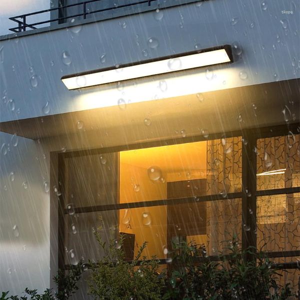 Wandleuchte für den Außenbereich, wasserdicht, für den Garten, superhelles Aluminium-Licht, für Balkon, Innenhof, Korridor, Innen-LED