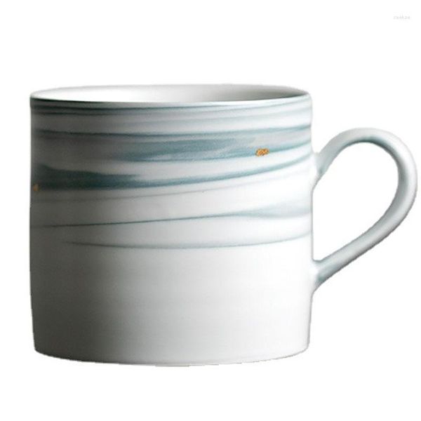 Tazze Stile cinese Inchiostro e lavaggio Tazza in ceramica Acqua Tazza in ceramica fatta a mano Porcellana creativa Caffè Ufficio Regalo per la casa 300 ML