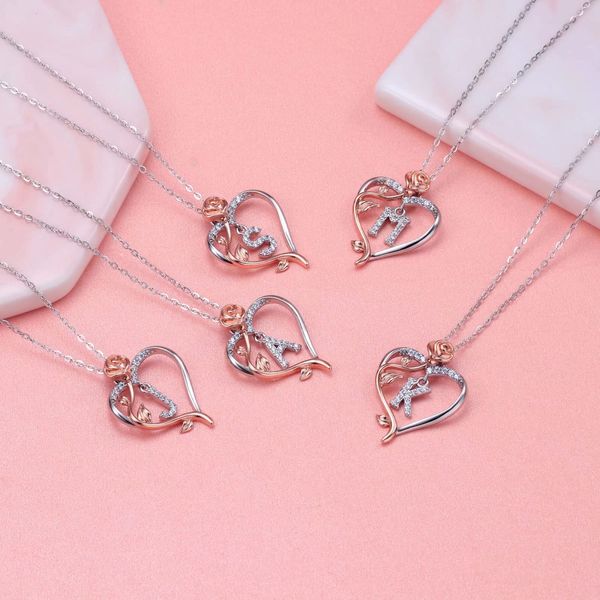 Catene a forma di cuore in metallo Girocollo Collane grunge per donne Egirl Cosplay Accessori estetici Gioielli Iefil Rose Heart Collane Regali per donne