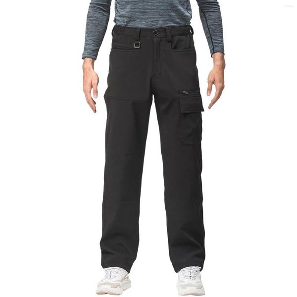 Pantaloni da uomo Pantaloni cargo Jogger Sport da uomo Plus Velluto spesso Abbigliamento pratico da lavoro lungo all'aperto Multi tasca