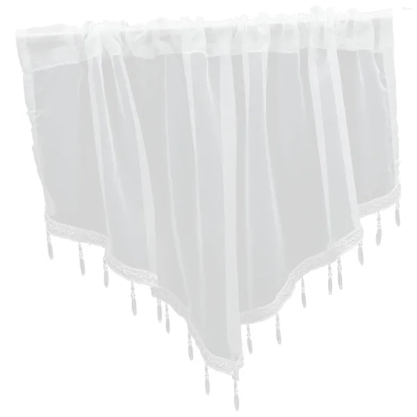 Cortina Cotton Valance Banheiro curto janela Triângulo Valâncias para Windows Kitchen