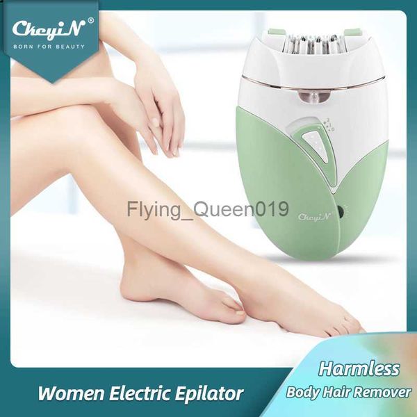 Ckeyin Kadın Elektrik Epilator Şarj edilebilir Parlak Işık Epilasyon Cihazı Vücut Yüz Bikini Bacaklar Ağrısız Tıraş Düzelti HKD230825