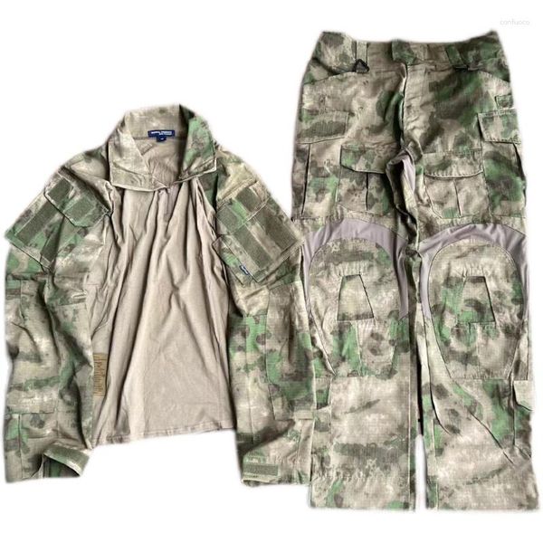Jaquetas de caça gen3 atfg ruínas verdes tático sapo paintball g3 terno manga longa calças de combate superior com joelheiras