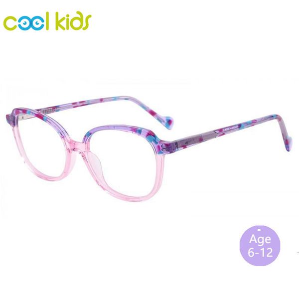 Sonnenbrillenrahmen COOL KIDS Brillengestell Kinder Kinderbrille Acetat Ovale Brille Kind Teenager 6-12 Alter Korrekturbrille für Myopie WK3018 230824