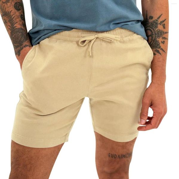 Herrenhose, lockere Passform, lässig, verkürzte Sommer-Patchwork-Hose, sportliche Herren-Shorts, groß und groß