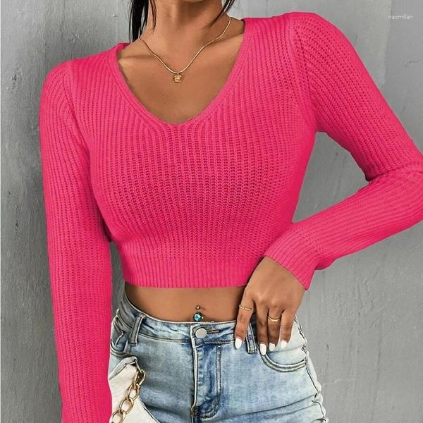 Camisolas femininas y2k v-pescoço de malha camisola colete mulheres sem mangas 2023 outono inverno casual pullovers finos tanques top crochê