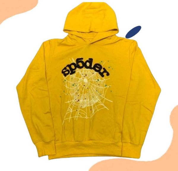 Spider Hoodies 555555 Young Thug Männer Frauen Hoodie Hochwertiger Schaumstoff Mode Buchstaben Sweatshirts Lässige Web Puff Print Pullover