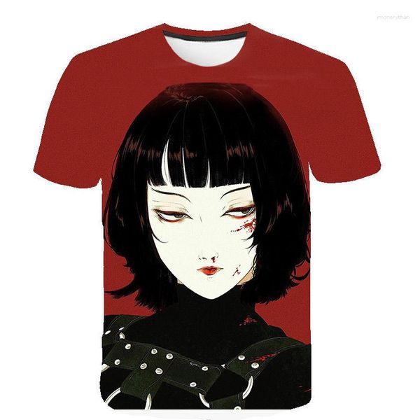 Herren T-Shirts Sommer Harajuku Anime Charakter Damen T-Shirt Mode Y2k Tees Tops Cool Trendy Streetwear Shirt Kurze Ärmel