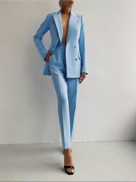 Zweiteilige Damen-Hosen, eleganter Slim-Fit-Anzug, 2-teiliges Kleidungs-Komplettset, Damenteile, lässig, für Abschlussball, Quinceanera-Kleider