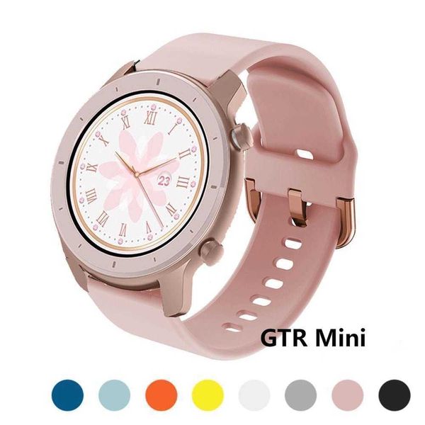 Для Amastfit Gtr Mini Sport Silicone Brap Watch Band Bracelet Breat Blate Band для Huami AmaMfit Gtr 47mm/gts 4 3 2 Correa