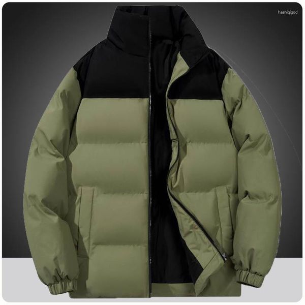 Giacche da uomo Giacca militare militare Bomber antivento casual Giacca a vento con zip intera Parka Cappotti imbottiti invernali caldi