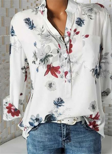 Женские блузкие рубашки модные рубашка с длинным рукавом женщина свободная рубашка с длинным рукавом тетя повседневная женщина Top T230825