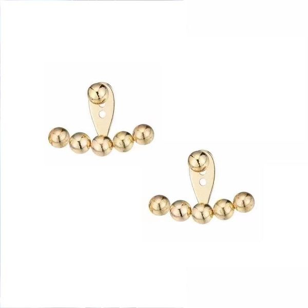 Orecchini MADALENA SARARA Orecchini a forma di sorriso in oro giallo puro 18 carati da 4 mm Orecchini da donna a forma di sorriso Au750 Made