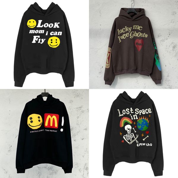 Designer da uomo CPFM KIDS SEE GHOSTS CHO Lost in space Felpe con cappuccio hip-hop da strada in pile da uomo in puro cotone Maglione con cappuccio da donna Look mamma posso volare Felpe con cappuccio sportive MD30323