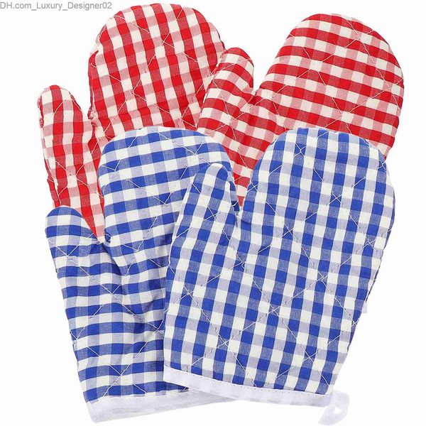 4 Stück Isolierhandschuhe für Kinder, wasserdicht, für Mikrowelle, Haushalt, Backen, Polyester, hitzebeständig, für Mikrowelle, Schüler, Fäustlinge Q230826