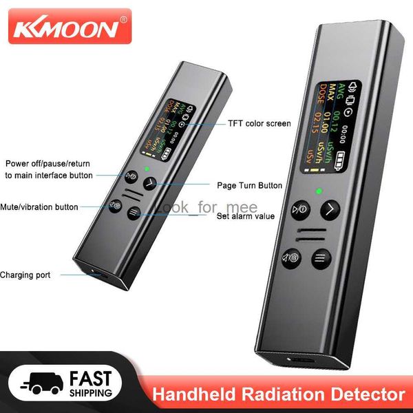 KKMOON Rilevatore di radiazioni portatile Misuratore di rilevamento raggi X Contatore Geiger radioattivo in marmo multifunzione con allarme sonoro HKD230826