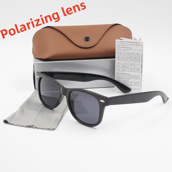 Homens Bandas Marca Clássica Retro Mulheres Óculos De Sol Luxo Eye Wear Metal Frame Designers Bans Sun Óculos Mulher 2140 Polarizing Lens Designer Box