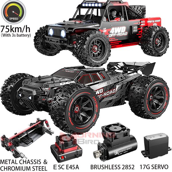 Coche eléctrico RC MJX Hyper Go de alta velocidad RC 14209 14210 sin escobillas 1 14 2 4G Control remoto 4WD todoterreno Racing camión eléctrico 230825