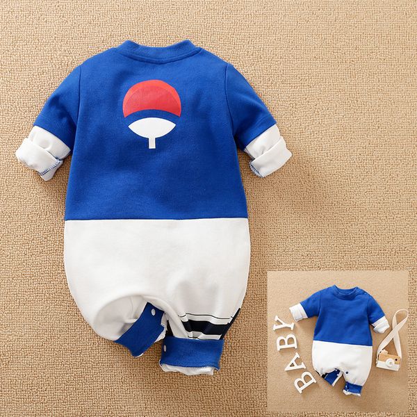 Macacões Anime Sasuke Cosplay Roupas Nascidas Baby Boy Roupas Crianças Macacões Romper Onesie Macacão Outfit Crianças Traje de Halloween 230825