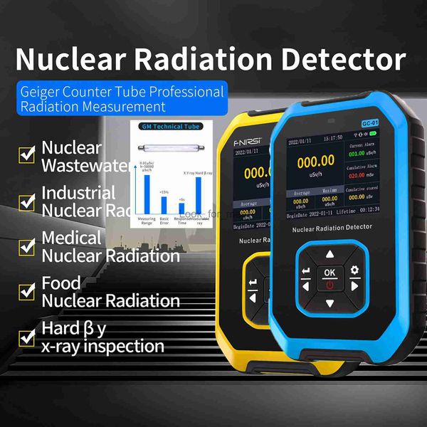 FNIRSI GC-01 Contador Geiger Detector de radiação nuclear de raios X Beta Gamma Detector Dosímetro Y-ray -ray Testador radioativo HKD230826