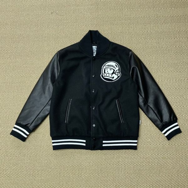 Мужские куртки 2023 Высококачественные черные BBC Kenijima астронавт Retro Sport Cotton Jacket Бейсбольная форма 230825