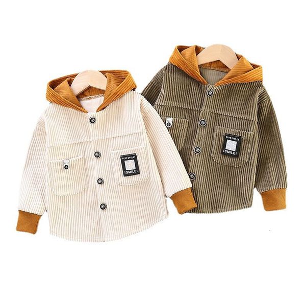 Giacche Moda Neonati maschi Vestiti Primavera Autunno Bambini Casual Sport Giacca con cappuccio Abbigliamento in cotone per bambini Costume per bambini 230825