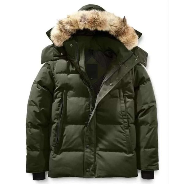 Casacos de inverno femininos Parka Casaco com capuz com suporte de pele de lobo real Jaqueta com zíper à prova de vento e à prova d'água Casacos quentes femininos ao ar livre765