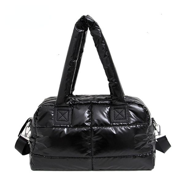 Sacos de noite mulheres inverno espaço algodão para baixo sacos moda jaqueta ombro bolsa senhoras acolchoado saco crossbody 230825